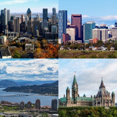 Montréal, Calgary, Kelowna et Ottawa