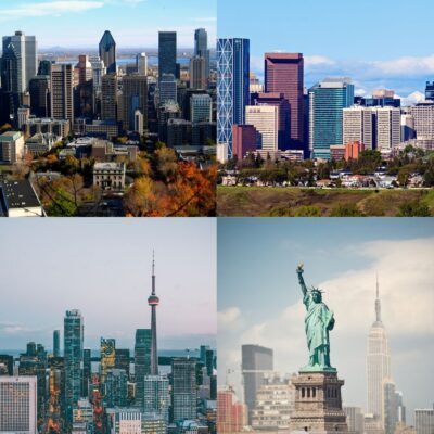 Montréal, Calgary, Toronto et New York